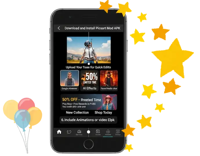 Creating AI Ads with Picsart Mod APK